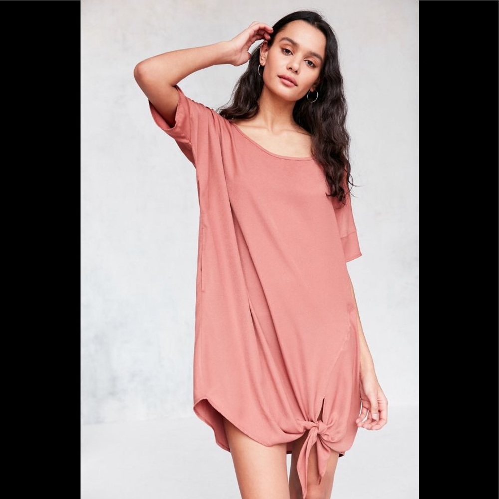 Silence + Noise Knotted Dolman Dress